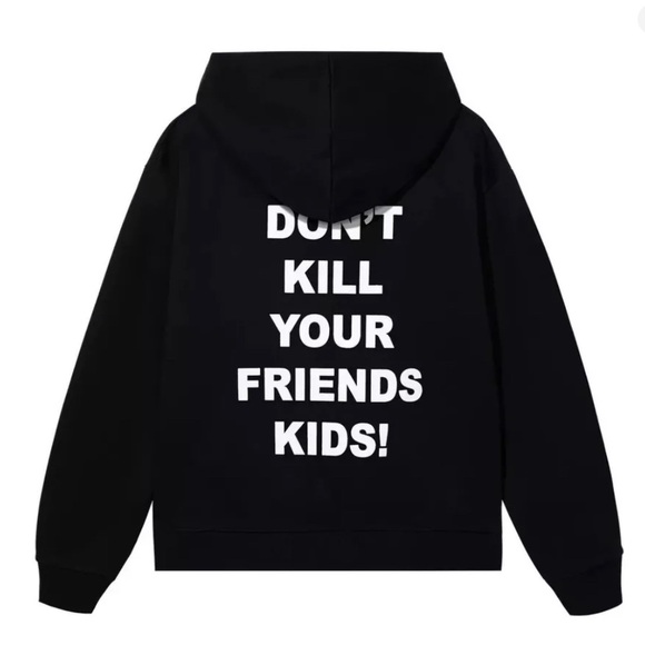 REVENGE 'DON'T KILL YOUR FRIENDS KIDS' BLACK HOODIE XXXTENTACION XL 2024 IN HAND - Picture 3 of 10